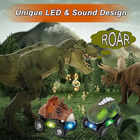 Dinosaur Toys for 2 Year Old Boy: Toddler Boy Toys for 3 Year Old Boys,Dinosaur Toys for Kids 3-5,Kids Toys for 2 3 4 Year Old Boy Birthday Gift,Dino Car Toys for Little Boy Toys